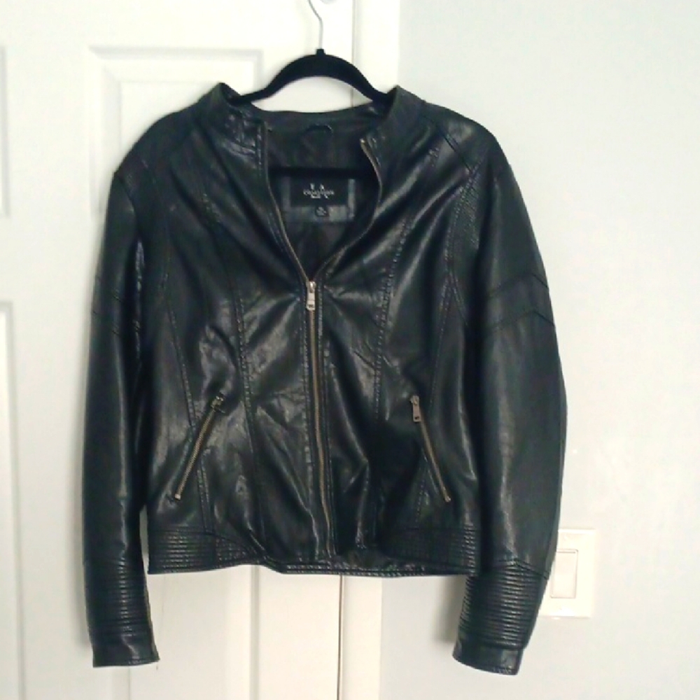Like New Juniors Boutique Leather Look Jacket